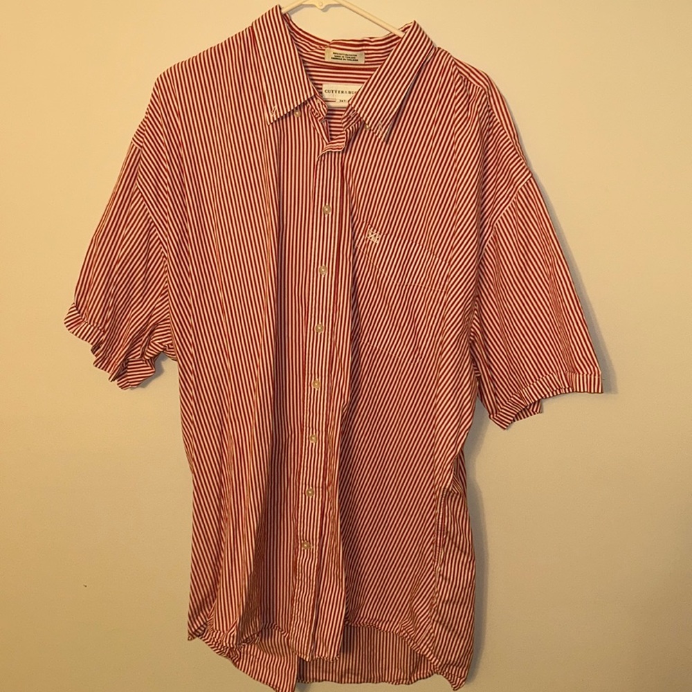Cutter and Buck Striped Button Down